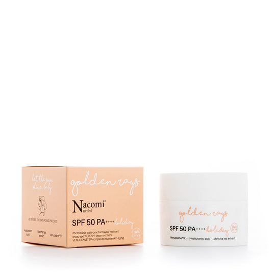 Nacomi Crema Facial con SPF 50+ Golden Rays Holiday